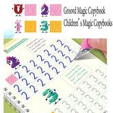 4 Magic Copybooks Children's Toy Writing Reusable Free Wiping Writing Practice